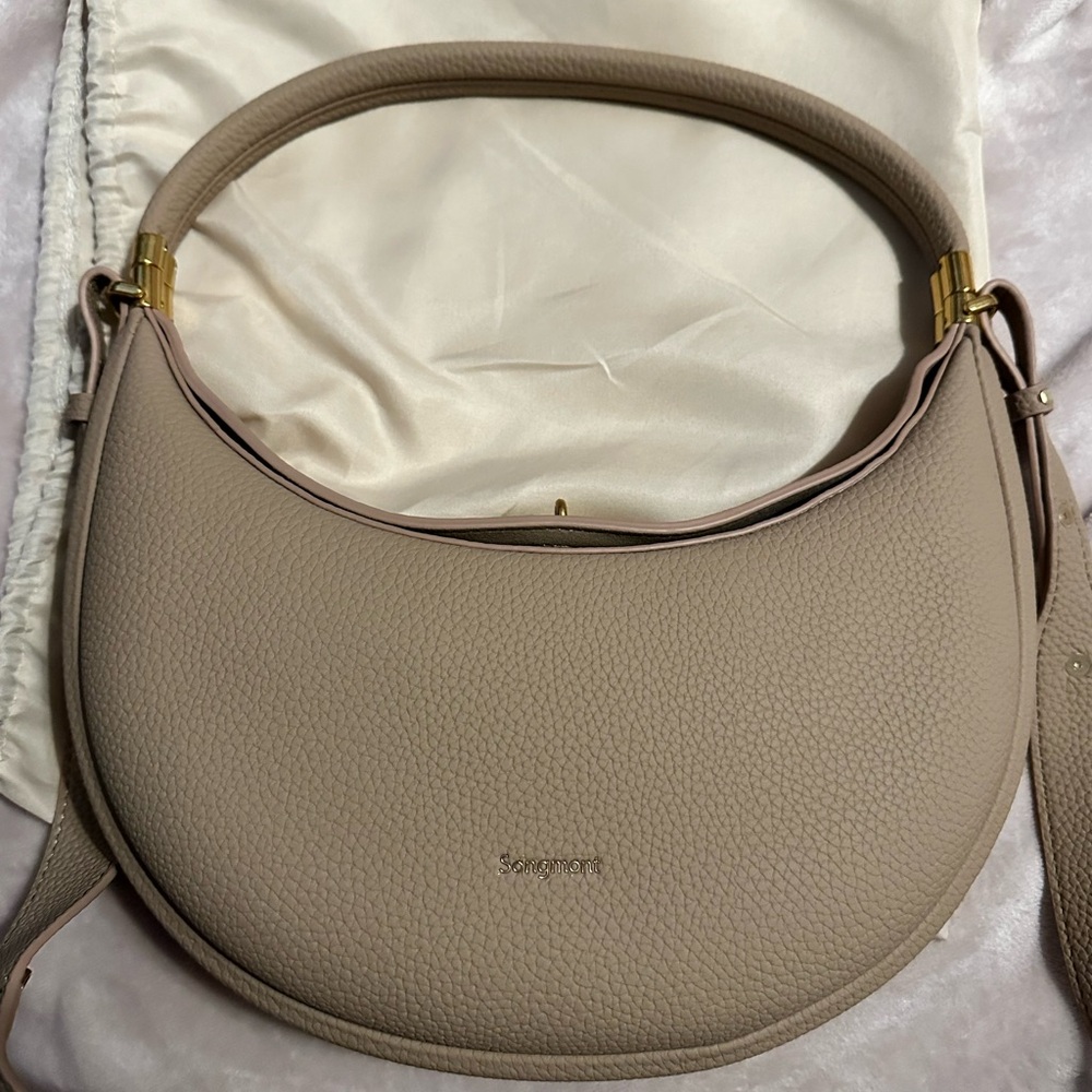 Songmont Beige Shoulder Bag